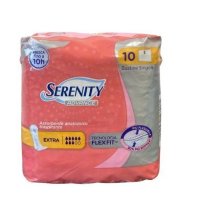 SERENITY ADVANCE - ASSORBENTE ANATOMICO TRASPIRANTE , EXTRA 10 PEZZI 