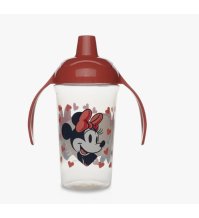 BOTTIGLINA CON BECUCCIO ANTIGOCCIA IN PLASTICA  DISNEY MINNIE - 295ML 10+ MESI 