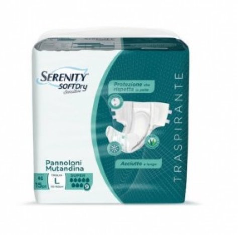 SERENITY SOFT DRY SENSITIVE  - PANNOLONI MUTANDINA  , TAGLIA L 15 PEZZI 