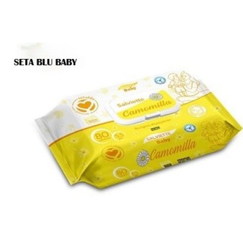 SETA BLU - SALVIETTINE BABY CAMOMILLA , 80 PEZZI 
