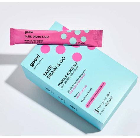 GOOVI TASTE DRAIN & GO DRENA E REINTEGRA - DRENANTE ANANAS , 24 STICK 