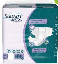 SERENITY SOFT DRY SENSITIVE - PANNOLONI NOTTE MAXI , TAGLIA M 15 PEZZI 