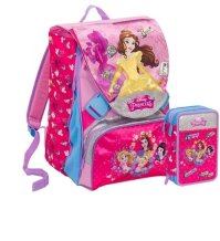 ZAINO SCOLASTICO PRINCIPESSE + ASTUCCIO COMPLETO 