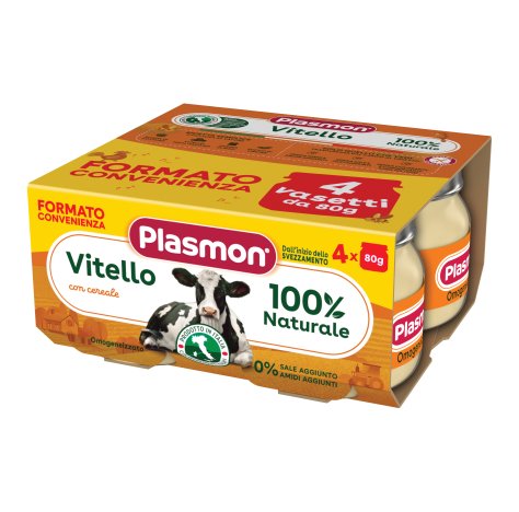 PLASMON - OMOGENIZZATO VITELLO 4X80 GR 