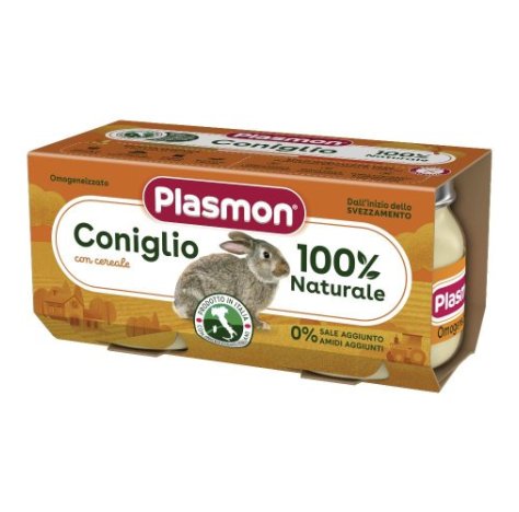 PLASMON - OMOGENIZZATO CONIGLIO 2X80 GR 4+ MESI 