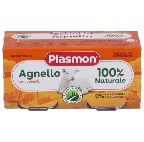 PLASMON - OMOGENIZZATO AGNELLO 2X80 GR , 4+ MESI 