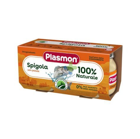 PLASMON - OMOGENIZZATO PESCE , SPIGOLA 2X80 GR  6+ MESI 