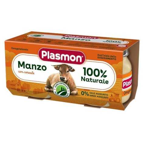 PLASMON - OMOGENIZZATO MANZO 2X80 GR 4+ MESI 