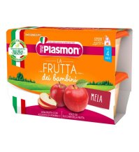 PLASMON - OMOGENIZZATO FRUTTA LA MERENDA MELA , 4+ MESI ( 4X100 GR )
