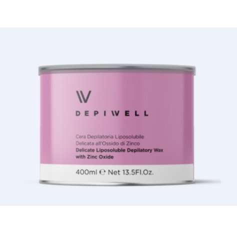DEPIWELL - CERA DEPILAZIONE LIPOSOLUBILE , Ossido di Zinco 400ML
