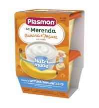 PLASMON - LA MERENDA DEI BAMBINI , BANANA E YOUGURT 6+ MESI ( 2X120GR )