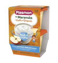 PLASMON - LA MERENDA DEI BAMBINI , MELA YOGURT 6+ MESI ( 2X120GR ) 