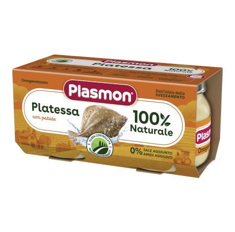 PLASMON - OMOGENIZZATO PESCE , PLATESSA  6+ MESI ( 2X80GR) 