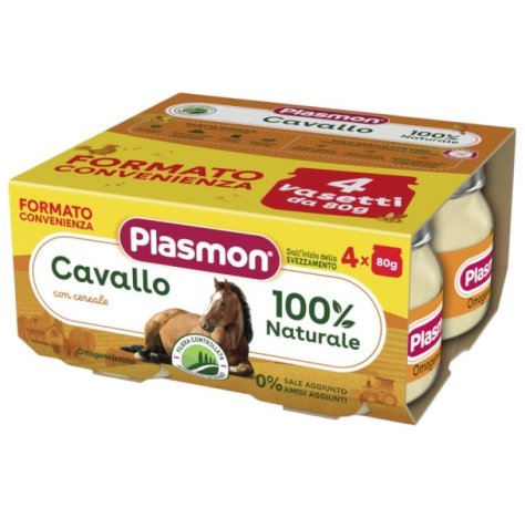 PLASMON - OMOGENIZZATO CAVALLO 6+ MESI  ( 4X80 GR )