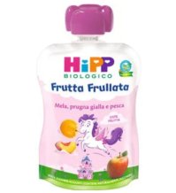 HIPP BIOLOGICO - FRUTTA FRULLATA , Mela Prugna Gialla e Pesca ( 6+MESI ) 