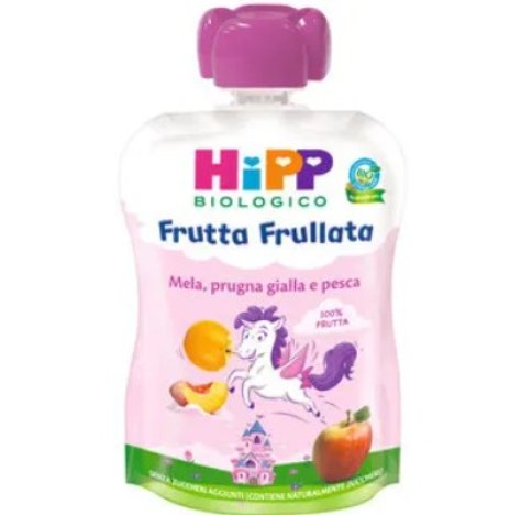 HIPP BIOLOGICO - FRUTTA FRULLATA , Mela Prugna Gialla e Pesca ( 6+MESI ) 