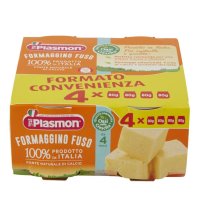 PLASMON - OMOGENIZZATO FORMAGGINO FUSO 6+ MESI ( 4X80 GR )
