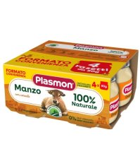 PLASMON - OMOGENIZZATO MANZO 4+ MESI ( 4X80 GR ) 