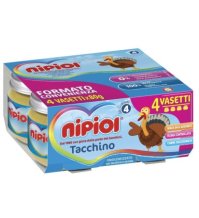NIPIOL - OMOGENIZZATO DI CARNE , TACCHINO 4+ MESI ( 4X80 GR ) 