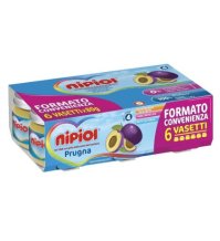 NIPIOL - OMOGENIZZATO ALLA FRUTTA , PRUGNA 4+ MESI ( 6X80 GR )