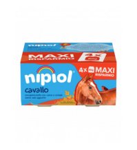 NIPIOL - OMOGENIZZATO DI CARNE CAVALLO , 4+ MESI ( 4X80 GR ) 