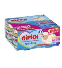 NIPIOL - OMOGENIZZATO DI CARNE , AGNELLO 4+ MESI ( 4X80 GR ) 
