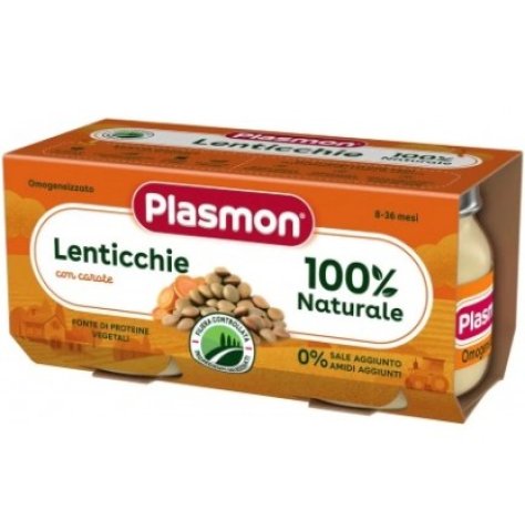 PLASMON - OMOGENIZZATO LENTICCHIE , 6+ MESI ( 2X80 GR ) 