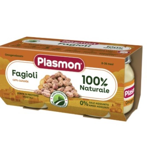 PLASMON - OMOGENIZZATO FAGIOLI 8+ MESI ( 2X80 GR ) 