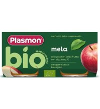 PLASMON BIO  - OMOGENIZZATO FRUTTA MELA , 4+ MESI ( 2X80GR ) 