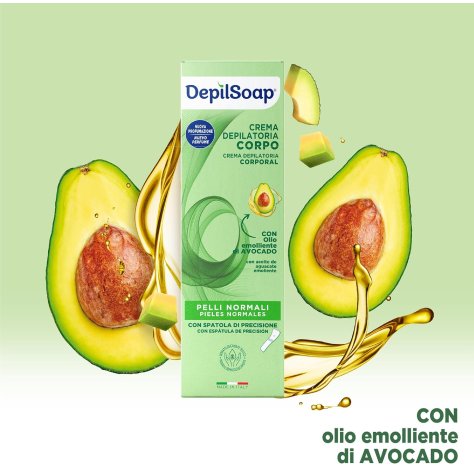 DEPILSOAP - CREMA DEPILATORIA CORPO CON OLIO EMOLLIENTE DI AVOCADO