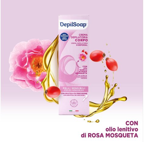 DEPILSOAP - CREMA DEPILATORIA CORPO CON OLIO DI ROSA MOSQUETA 