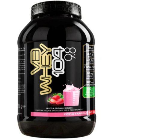 NET - VB WHEY 104 9.8 , PROTEINE FIOR DI FRAGOLA 900 GR