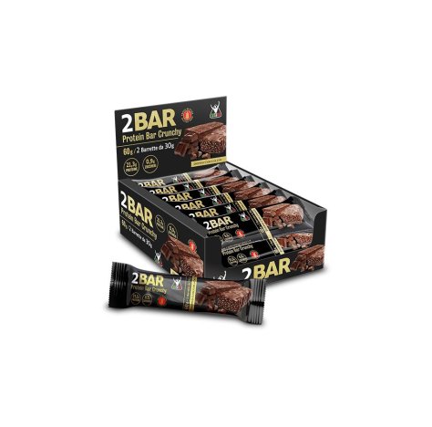 NET - 2 BAR PROTEIN BAR CRUNCHY , BARRETTA PROTEICA 2X30GR DOPPIO CIOCCOLATO 