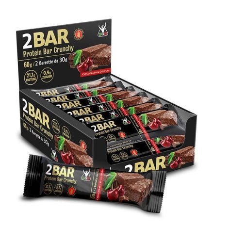 NET - 2 BAR PROTEIN BAR CRUNCHY , BARRETTA PROTEICA 2X30GR CIOCCOLATO E CILIEGIA 