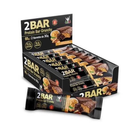 NET - 2 BAR PROTEIN BAR CRUNCHY , BARRETTA PROTEICA 2X30GR BURRO D'ARACHIDI 