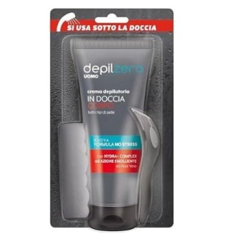DEPILZERO UOMO -  KIT CREMA DEPILATORIA UOMO IN DOCCIA , CORPO 
