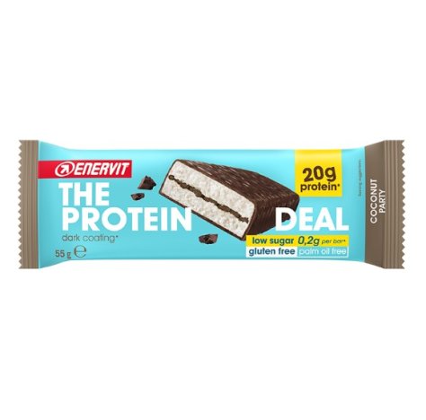 ENERVIT THE PROTEIN DEAL  - BARRETTA PROTEICA 20 GR PROTEIN , COCCONUT PARTY 