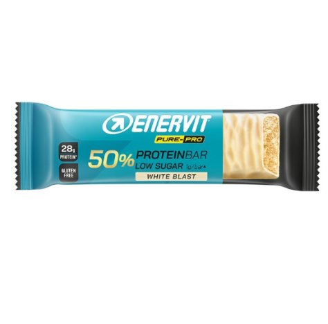 ENERVIT PURE PRO BARRETTA PROTEICA 50%  , White Blast