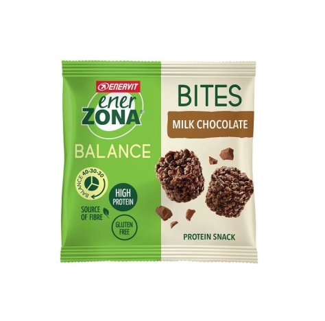 ENERZONA - BITES  MILK CHOCOLATE , SNACK PROTEICO 
