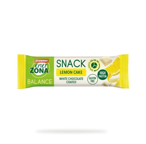 ENERZONA BALANCE - SNACK LEMON CAKE WHITE CHOCOLATE  ,  Barretta Energetica 