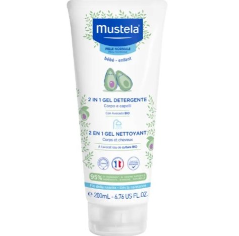 MUSTELA - 2 IN 1 GEL DETERGENTE , CORPO E CAPELLI 0+ MESI 200ML