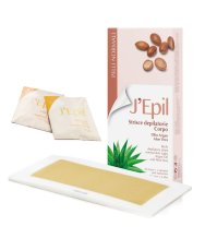 J'EPIL - STRISCE DEPILATORIE  CORPO Olio D'argan Aloe Vera 