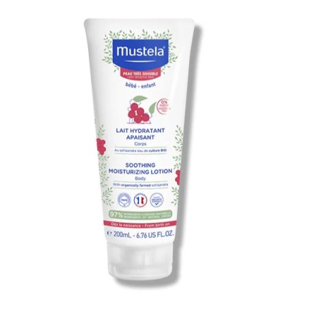 MUSTELA - LATTE IDRATANTE LENITIVA VISO E CORPO PER PELLE SENSIBILE , 0+MESI 200ML