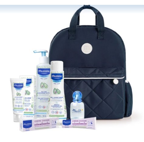 MUSTELA - ZAINO PRIME COCCOLE + SET BAGNO CORPO BAMBINO 0+MESI 
