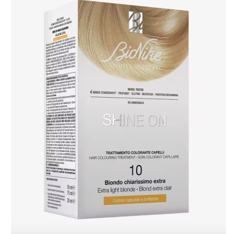 BIONIKE SHINE ONE - TRATTAMENTO COLORANTE CAPELLI , 10 BIONDO CHIARISSIMO EXTRA 