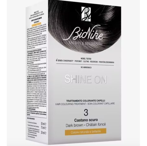 BIONIKE SHINE ONE - TRATTAMENTO COLORANTE CAPELLI , 3 CASTANO SCURO 