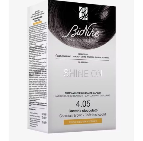 BIONIKE SHINE ONE - TRATTAMENTO COLORANTE CAPELLI , 4.05 CASTANO CIOCCOLATO 