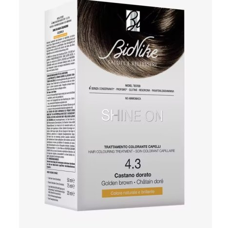 BIONIKE SHINE ONE - TRATTAMENTO COLORANTE CAPELLI , 4.3 CASTANO DORATO 