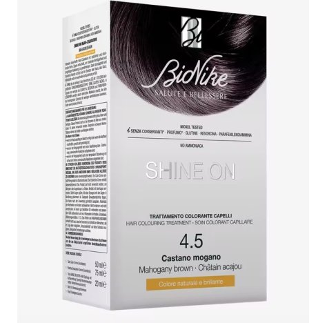 BIONIKE SHINE ONE - TRATTAMENTO COLORANTE CAPELLI , 4.5 CASTANO MOGANO 