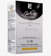 BIONIKE SHINE ONE - TRATTAMENTO COLORANTE CAPELLI , 4.18 CASTANO CIOCCOLATO FONDENTE